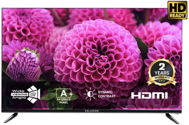 Cellecor Ec-32x, 32Inch HD LED TV - A+ Grade Panel, Dynamic Contrast, HDMI, 2 Yr Warranty 8 GB MP4 Player