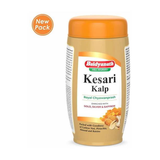 Baidyanath Kesari Kalp Royal Chyawanprash -Enriched with Gold, Silver and Saffron -1kg