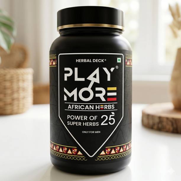 Herbal Deck Playmor Stamina & Energy Booster Powder for Men with 25 Superb Herbs