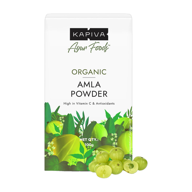 Kapiva Organic Amla Powder, Supports Healthy Hair & Gut Health, From 100% Natural Amlas