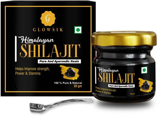 G GLOWSIK Himalayan Shilajit Resin Pure Ayurvedic Natural For Stamina, Power and Strength