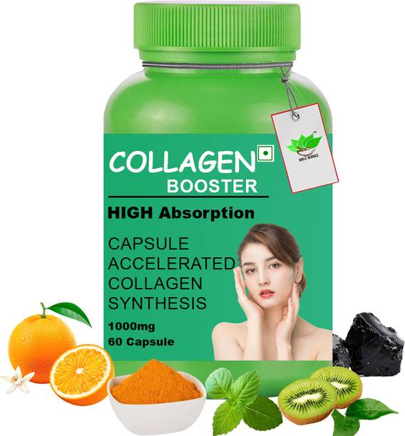 BIRJI HERBALS Ayurvedic Collagen Boost 60Veg Capsules Pack of 1