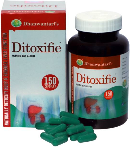 Dhanwantari's ImmuRich Ditoxifie Ayurvedic Body Cleanser 150Capsules| Naturally Detoxify Body