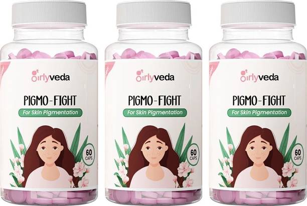 Girlyveda Pigmo Fight Ayurvedic Tablets for Uneven Skin Tone & Pigmentation Support