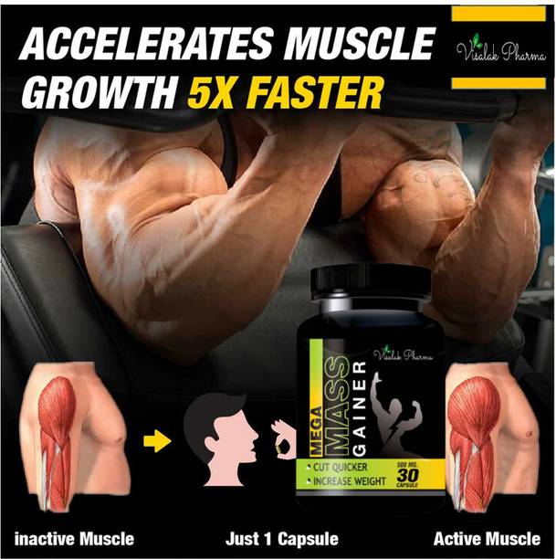 visalak pharma Mega Mass Gainer Solution Weight Gainer Products , Strong Body Protein fORMULA
