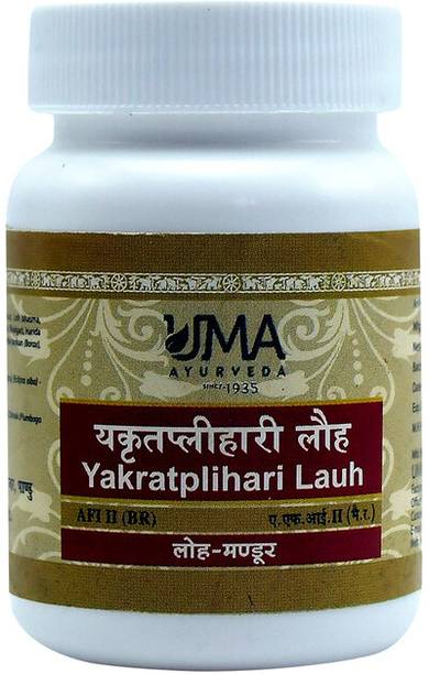 Uma Ayurveda Yakrtplihari Loh 40 Tab Useful in Fever Liver Disorder