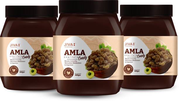 JIVA Amla Chatpata Candy 400 g Pack of 3