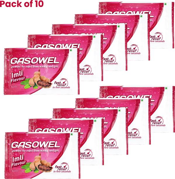 GASOWEL Ayurvedic Powder Sachet, Relief for Acidity, Bloating, Indigestion | Imli Flavor