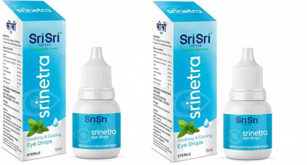 Sri Sri Tattva Sri Netra Eye Drops – Eye Drops for Eye Care | 5 ml Each Bottle