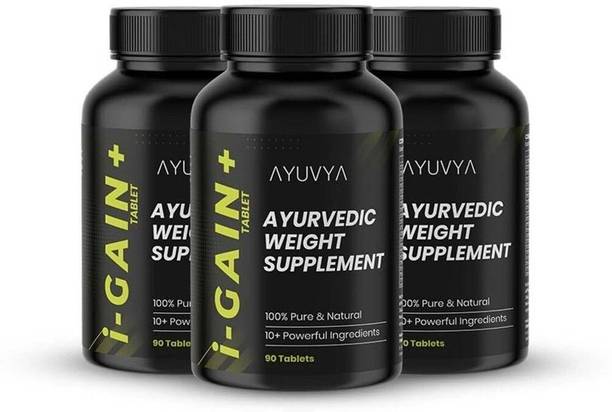 Ayuvya i-GAIN+, Clinically Proven Ayurvedic Weight Gainer Combo Improve Digestion