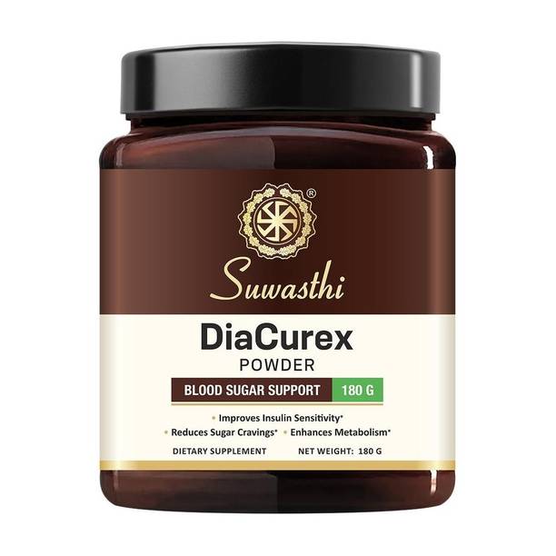 SUWASTHI DiaCurex Ayurvedic Diabetes Powder Natural Supplement for Balanced Blood Sugar