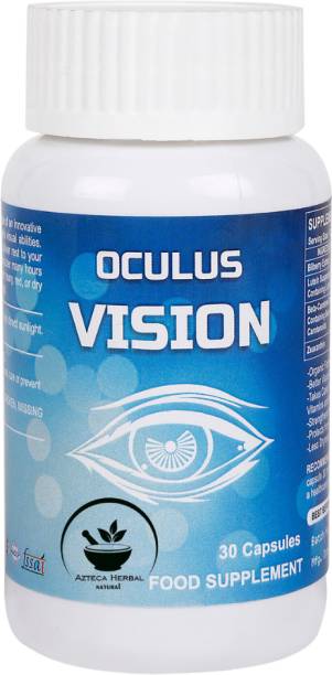 AZTECA HERBAL NATURAL Oculus Vision Complete Eye Health Supplement Capsule for Male & Female