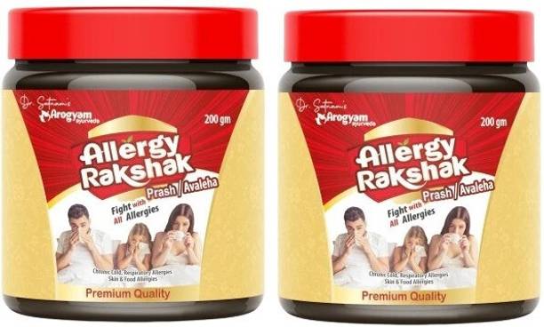 Dr.Satnam's Arogyam Ayurveda Allergy Rakshak Avaleha Immunity Booster Combo Chyawanprash Builds Strength