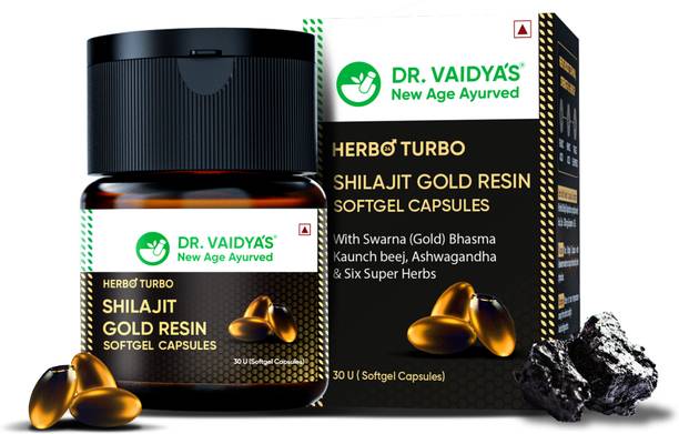 DR. VAIDYA'S Herbo Turbo Shilajit Gold Resin Softgel Capsules