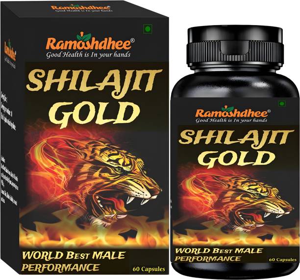 Ramoshdhee Shilajit Gold Capsule Strength Stamina Power Performance Energy