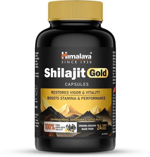 HIMALAYA Shilajit Gold Capsules | 100% Pure Himalayan Shilajit + 24 Carat Gold