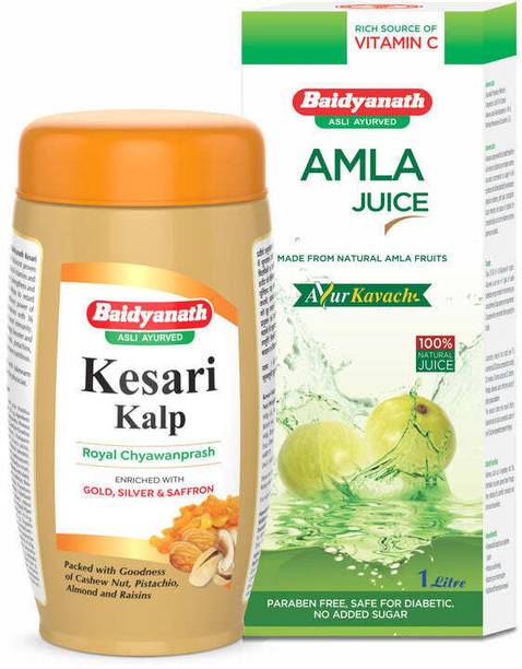 Baidyanath Kesari Kalp Royal Chyawanprash 1 kg + Amla Juice 1 L