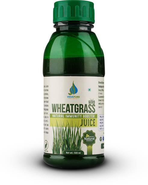 Vedapure Wheat Grass Juice for Immunity & Detox |Fresh Sprouted| No Artificial Flavors I
