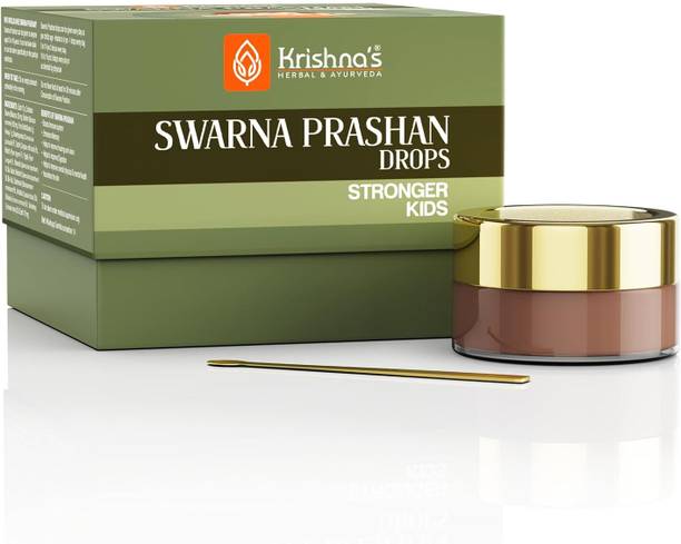 Krishna's Herbal & Ayurveda Swarnaprashan Drops for Kids, Natural Health Tonic for Growth & Development, 10g