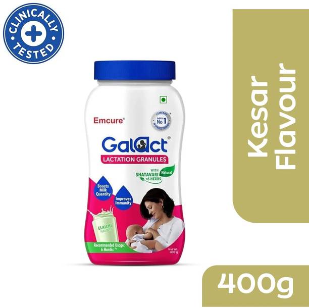 Galact Shatavari Kesar Flavour Lactation Granules By Emcure Pharma