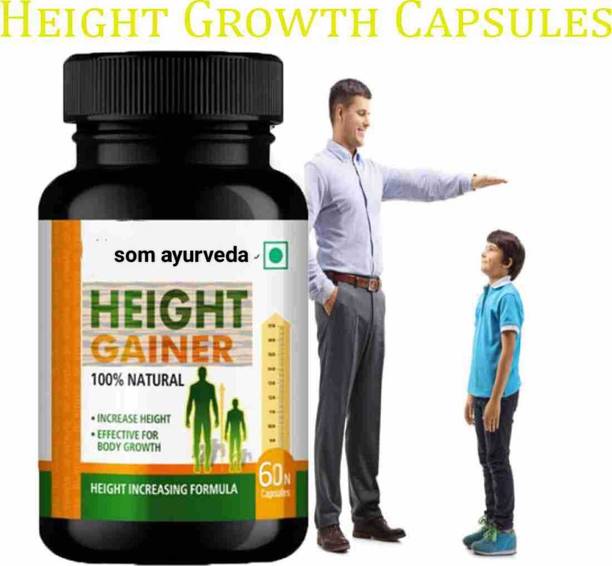 SOM AYURVEDA Height Gainer 30Veg Capsules Height Improvement Capsules