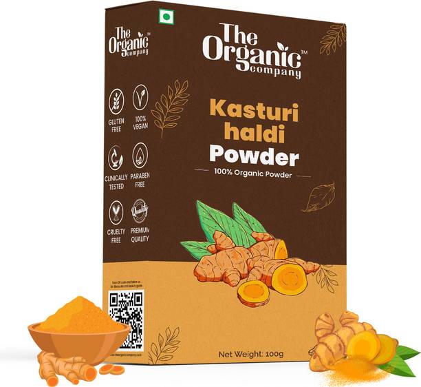 The Organic Company Wild Turmeric Powder For Face Pack | Kasturi Haldi Manjal | Skin Whitening
