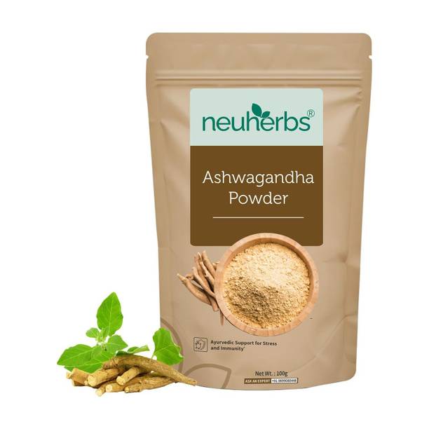 Neuherbs Organic Ashwagandha Powder | Ayurvedic Care for Stress Relief |No Additives