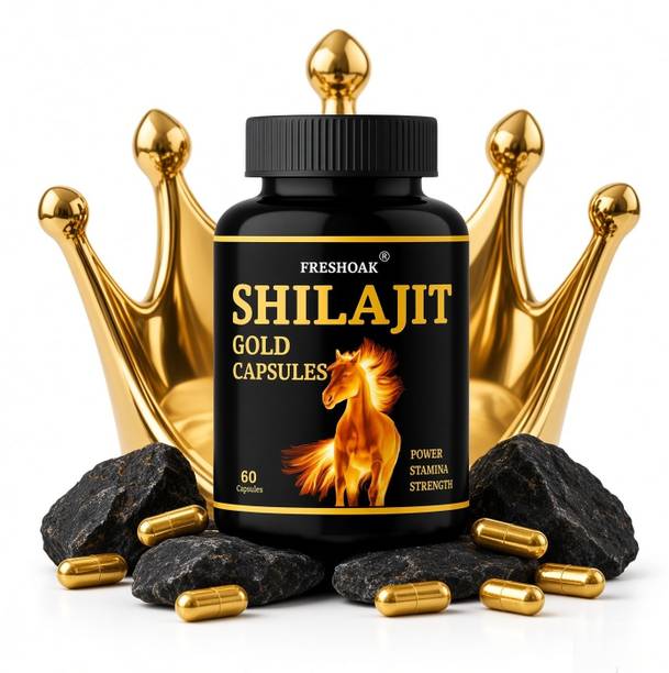 freshoak Shilajit Gold capsules Premium Ayurvedic Formula – 60 Capsules