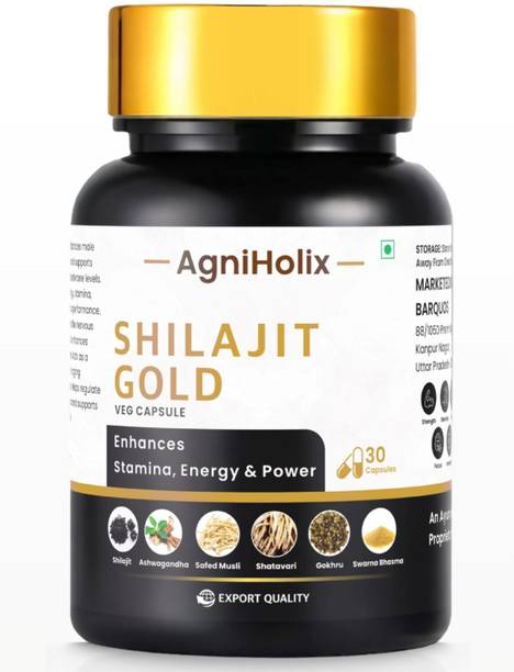 AgniHolix Shilajit Gold Capsule 500mg