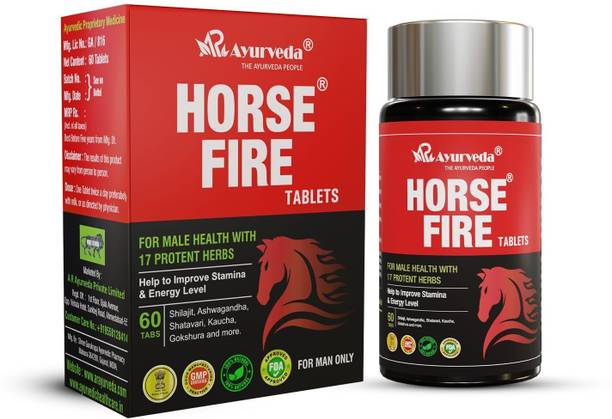 A R Ayurveda Horse Fire Tablets - Ayurvedic Stamina Booster For Men