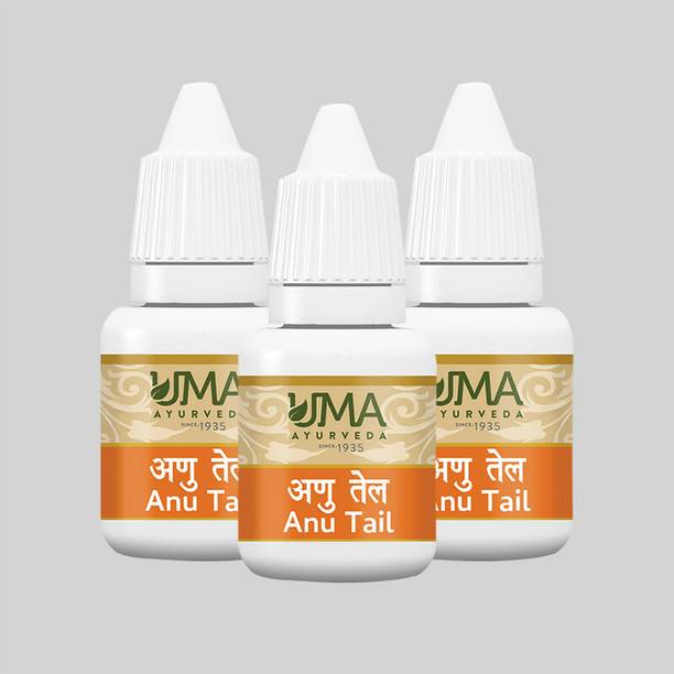 Uma Ayurveda Anu Tail Nasal Oil Drops Useful For Nasal Throat Ear Eyes Head and Facial Skin