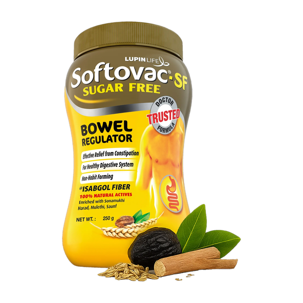 Softovac Isabgol Bowel Regulator Sugar Free Powder for Constipation
