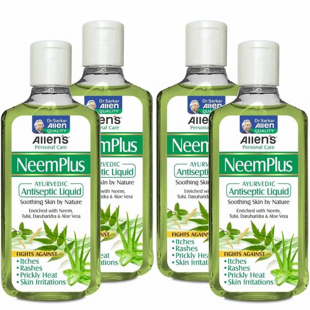 Allen's NeemPlus Auyrvedic Antiseptic Liquid (100ml X 4)