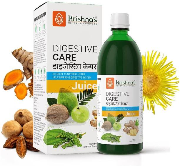 Krishna's Herbal & Ayurveda Digestive Care Juice | Relieves Bloating & Digestive Disorders