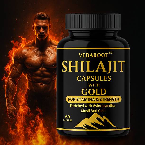 VEDAROOT Pure Shilajit Gold Capsules - 60 capsules
