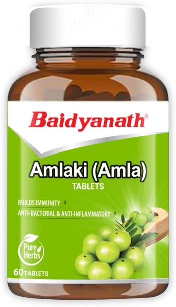 Baidyanath Amlaki (Amla) Tablets | Helps to Build Immunity | Anti-Bacterial and Anti-Inflammatory | 60 TB