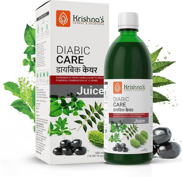 Krishna's Herbal & Ayurveda Diabic Care Juice | Helps Manage Blood Sugar | Boosts Metabolism and Improves Digestion | Stimulate Insulin Secretion | Helps Manage Weight