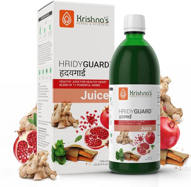 Krishna's Herbal & Ayurveda Hridyguard Healthy Juice for Healthy Heart Blend of 11 Powerful herbs.