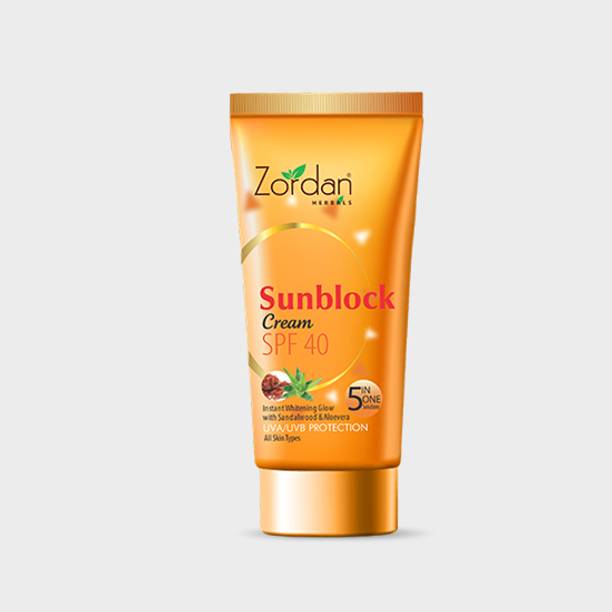 ZORDAN Sunscreen - SPF 50 SPF 40 Sunblock Sunscreen Cream (5 in 1 Solution)