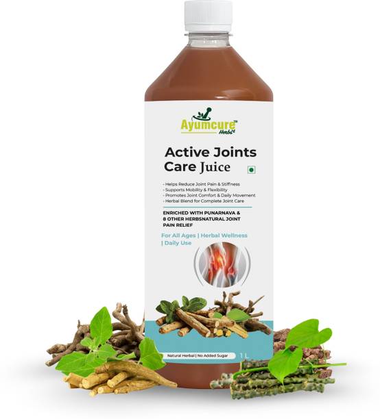 Ayumcure Active Joint Care Juice|Herbal Joint Pain Relief, Mobility & Flexibility Support