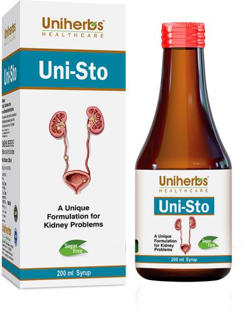 Uniherbs Uni Sto Syrup for Kidney Stone Problems with Herbal Formulation 200 ML