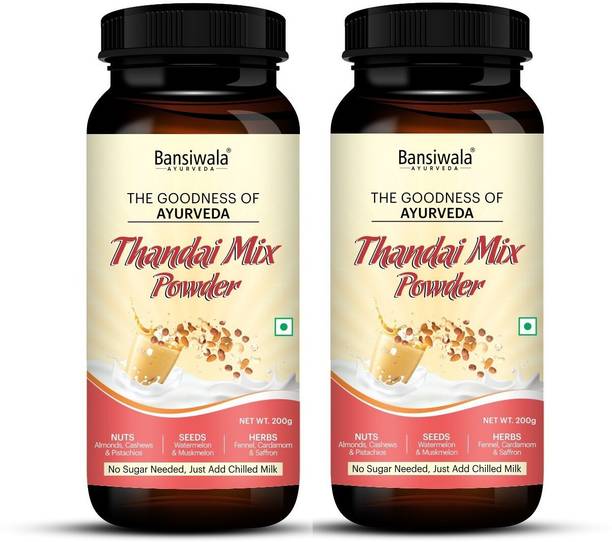 Bansiwala Ayurvedic Thandai Powder | Delicious Energy Booster & Refreshing Drink Powder