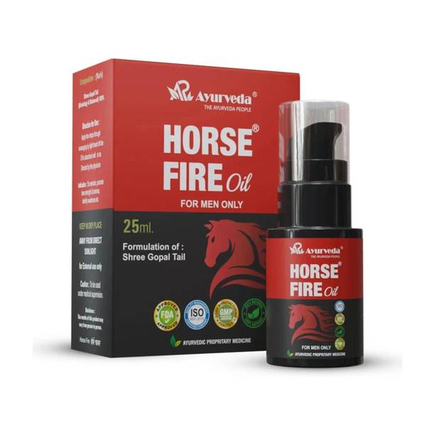Horse Fire Ayurvedic Massage Oil For Men| Shree Gopal Tail