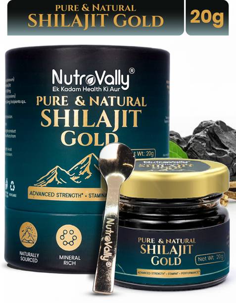 NutroVally Pure Shilajit Gold | Lab Tested |Natural Support for Strength, Energy & Vitality