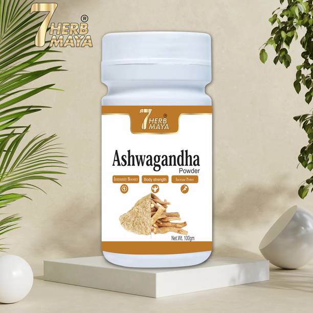 7Herbmaya Pure and Natural Ashwagandha Powder for Stamina & Strength, Ashwagandha Churna