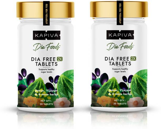 Kapiva Dia Free 2X Tablets | 30 Tablets | 2 Month Pack