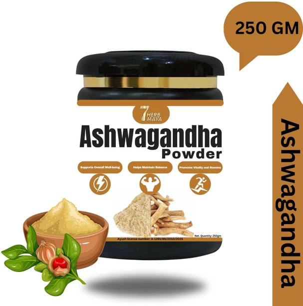 7Herbmaya Organic Ashwagandha Powder | Ayurvedic Care Each 250g