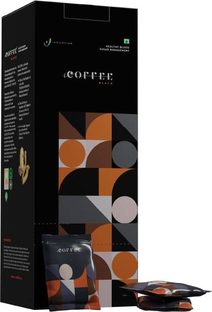 INDUS VIVA ORIGINAL i coffee Black for Diabetes - 50 Sachets with Care of Zindagi Herbs Instant Coffee