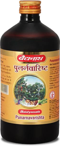 Baidyanath Punarnavarishta |Useful in Liver Problems & Kidney Disorders, help to Relief from all kinds of Body Pains | Help in skin diseases & Also helps in the formation of urine | 450 ML