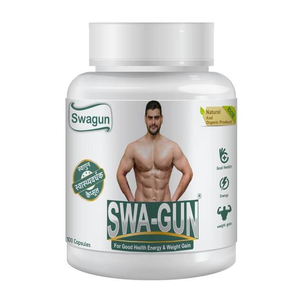 SWA-GUN Ayurvedic Weight Gain Capsules | Pure Formula for Healthy Weight |Best Result
